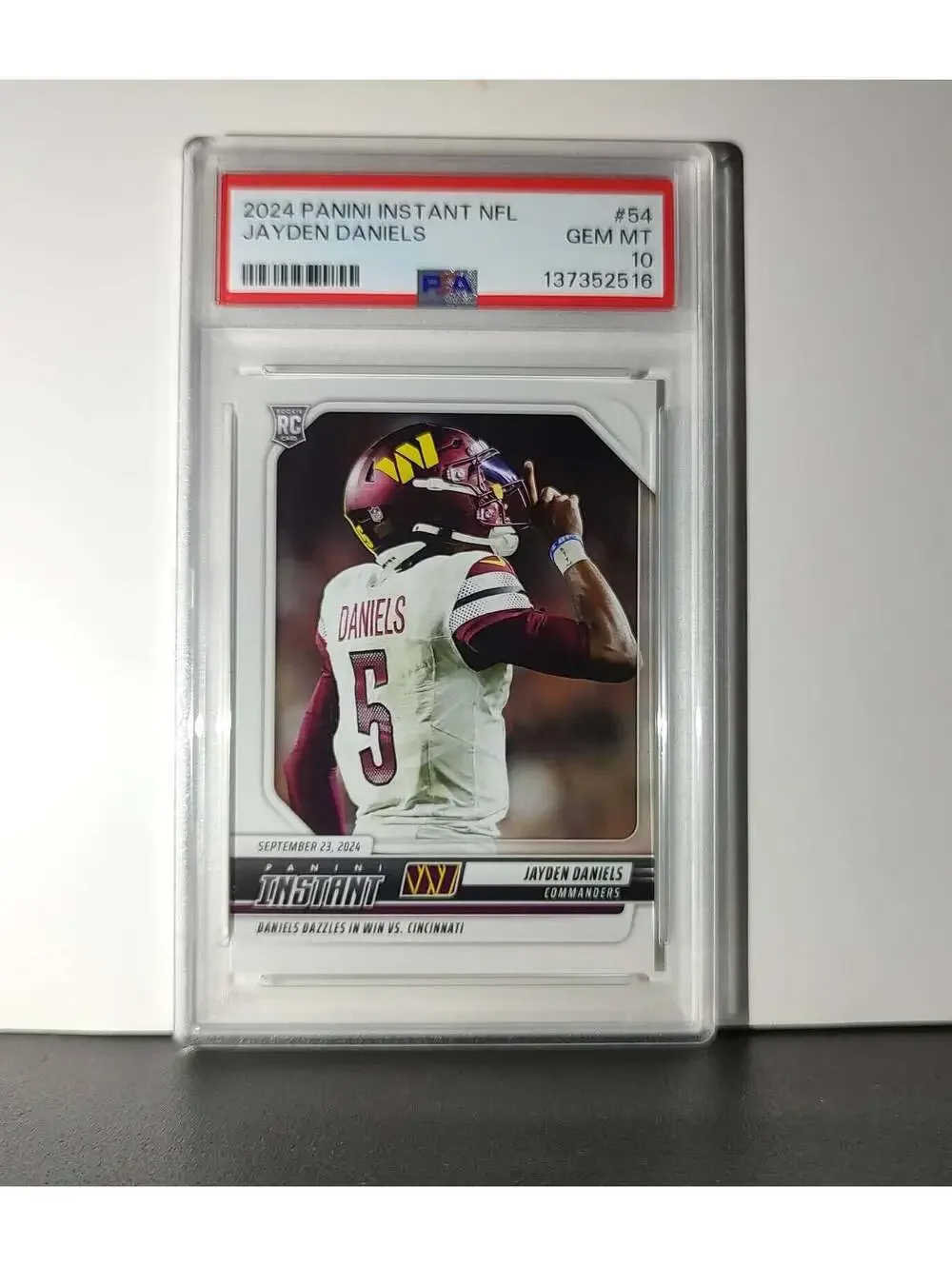Jayden Daniels 2024 Panini Instant NFL Rookie #54 PSA 10 Gem Mint